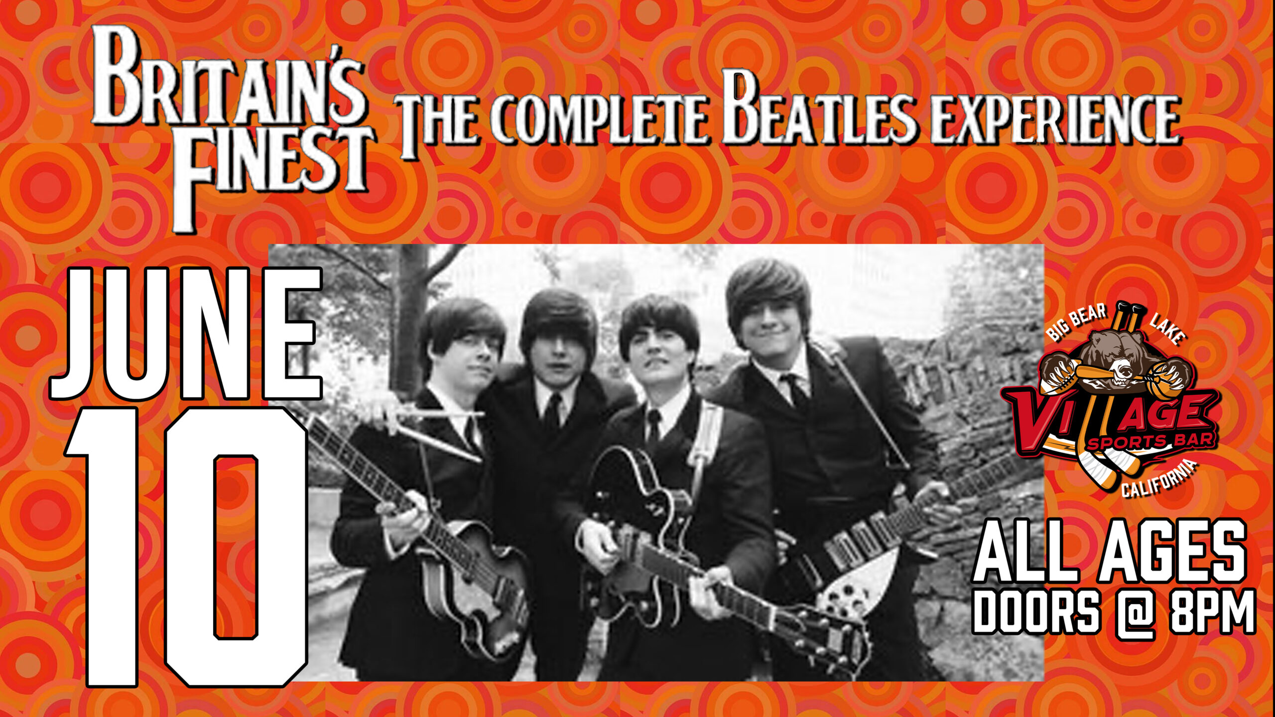 Village Sports Bar Presents: Britain's Finest - Tribute to The Beatles