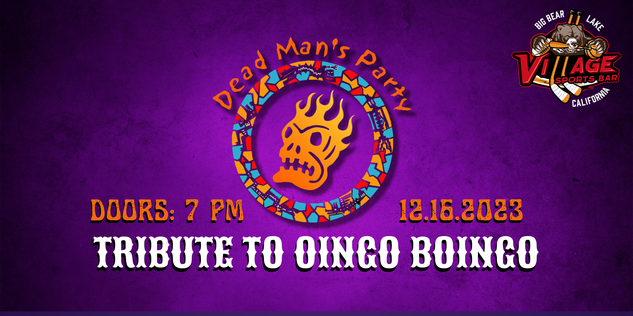 Village Sports Bar Presents: Dead Man's Party: Tribute to Oingo Boingo